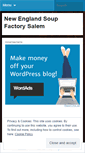Mobile Screenshot of nesoupfactorysalem.com